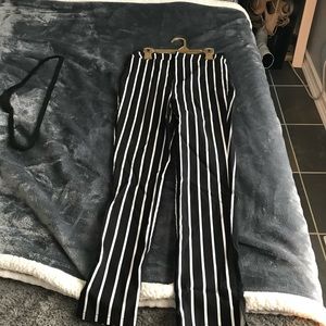 Black and white pants